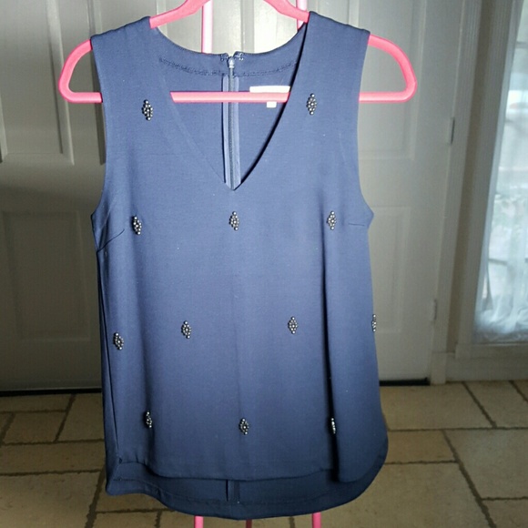 Madewell Jeweled Ponte Nightshine Tank - Picture 2 of 4